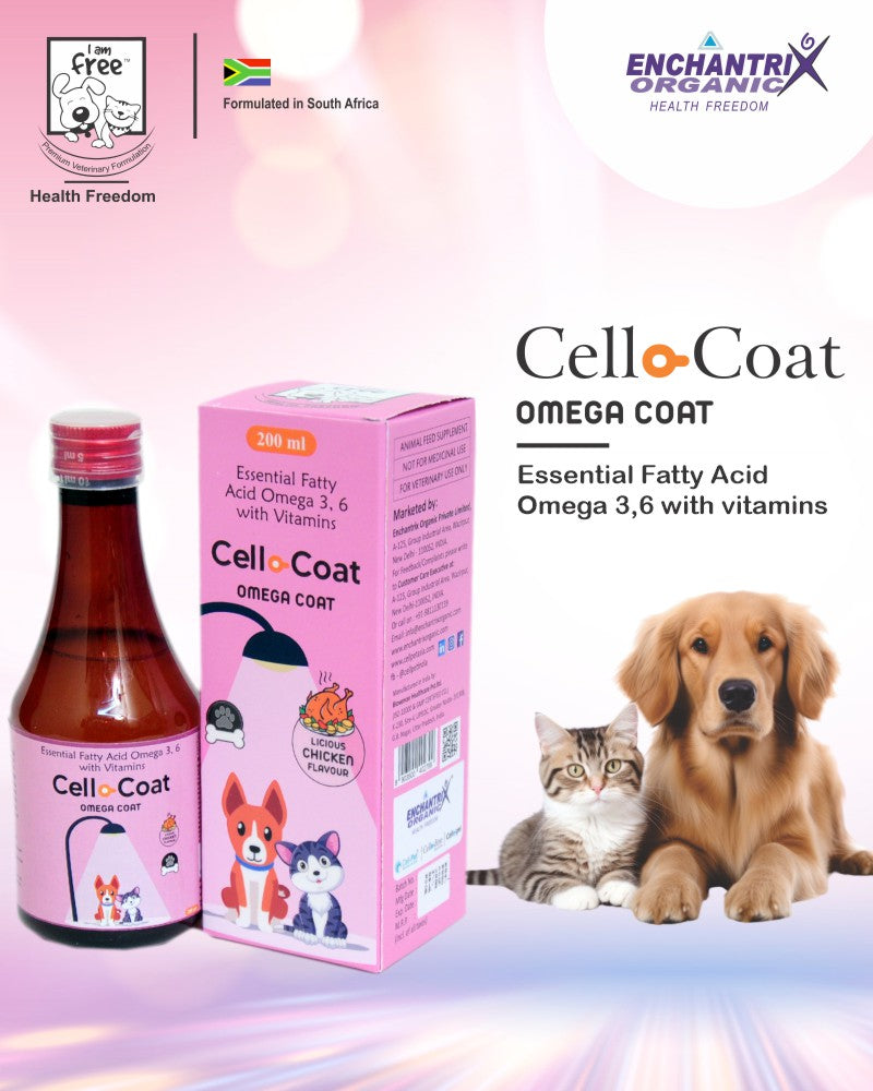 CelloCoat Essential Fatty Acid, Omega 3, 6 with Vitamins 200 ml