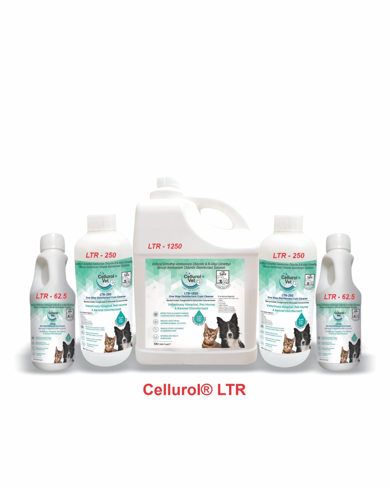 Cellurol LTR-250 One Step Disinfectant Cum Cleaner 1Ltr.