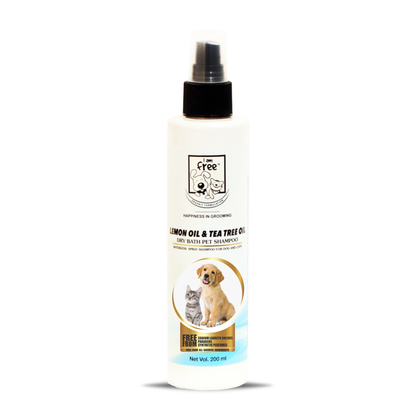 I AM FREE® Lemon Oil & Tea Tree Oil Pet Shampoo with Conditioner - 200 ml