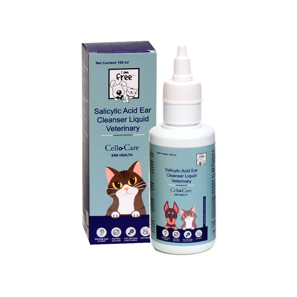 CelloCare Salicylic Acid Ear Cleanser Liquid Veterinary 200ml