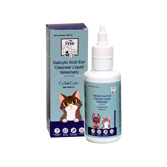 CelloCare Salicylic Acid Ear Cleanser Liquid Veterinary 200ml