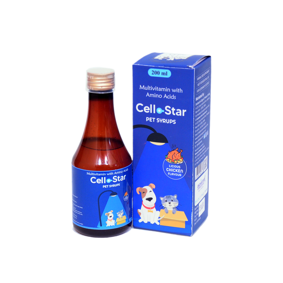 Cellostar Pet syrups Multivitamin with Amino Acids 200 ml