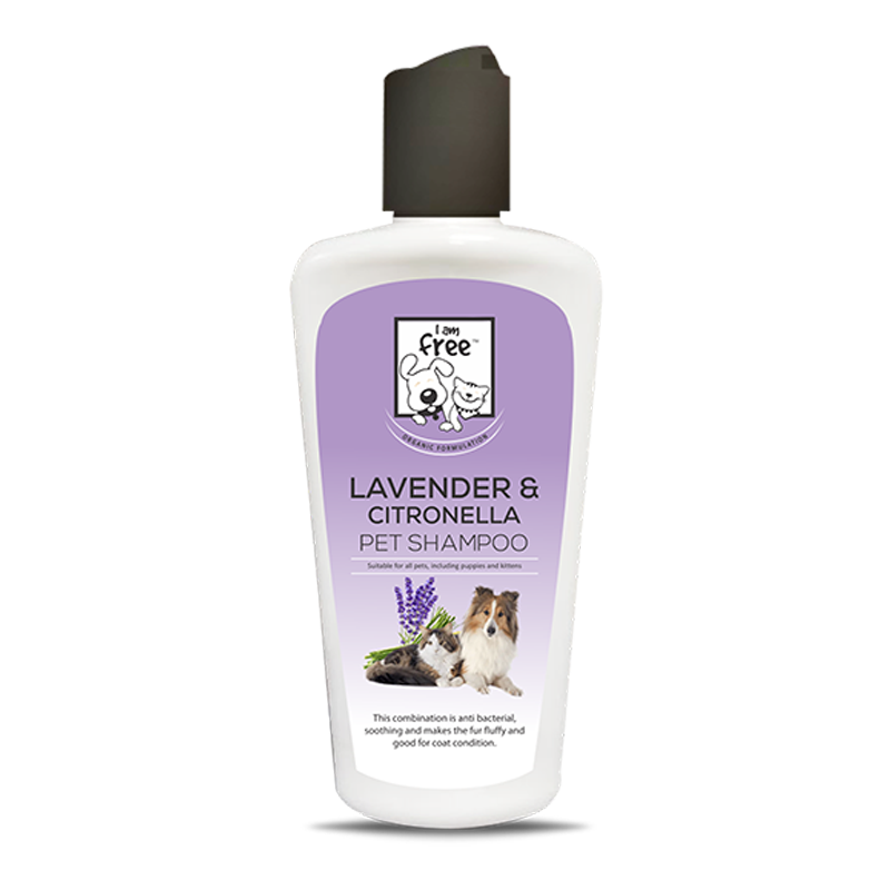 I AM FREE® Lavender & Citronella Oil Pet Shampoo with Conditioner- 200 ml