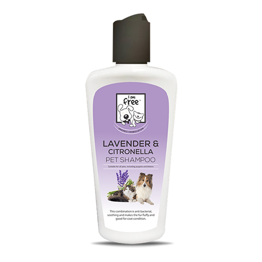 I AM FREE® Lavender & Citronella Oil Pet Shampoo with Conditioner- 200 ml