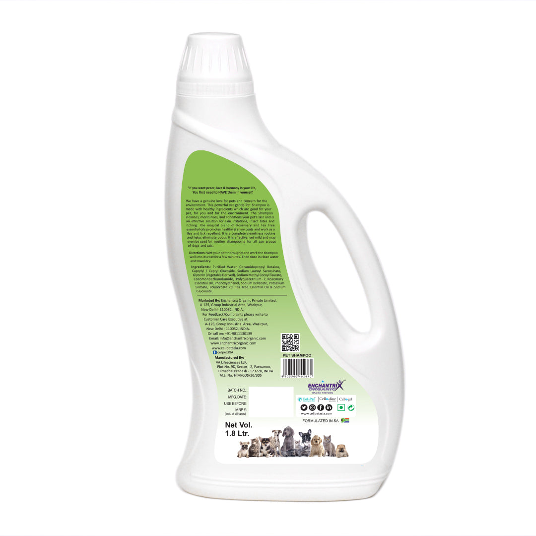 I AM FREE® Rosemary & Tea Tree Pet Shampoo with Conditioer- 1.8 Ltr