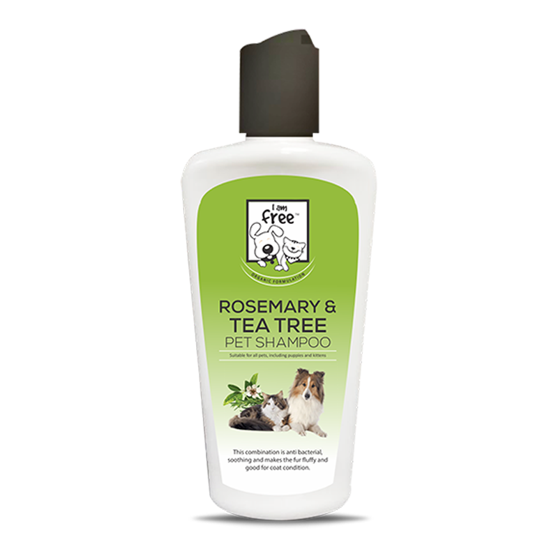 I AM FREE® Rosemary & Tea Tree Oil Pet Shampoo with Conditioner - 200 ml